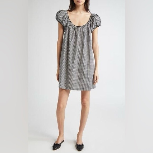 DÔEN Julia Dress in Noir La Madalena Gingham Size XS - Picture 7 of 16